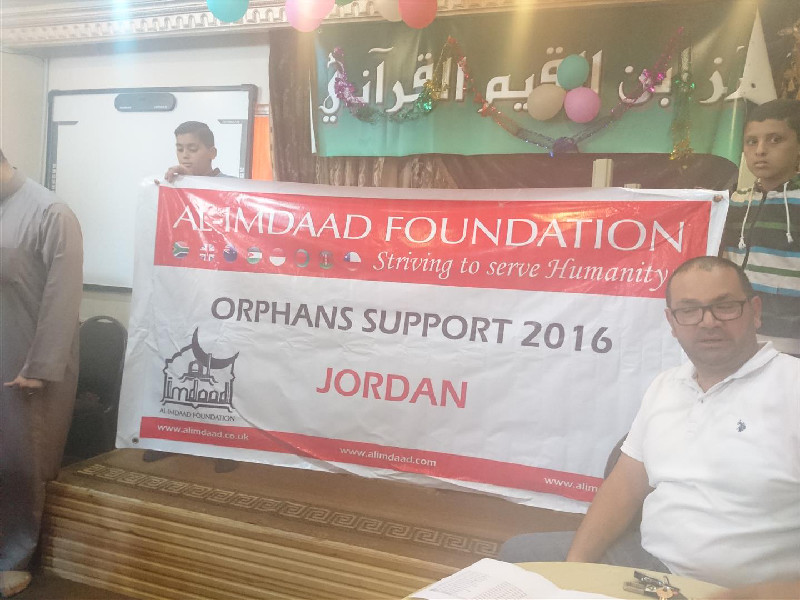 Al-Imdaad Foundation’s Jordan office also provides regular support to Palestinian refugees at various camps around Jordan